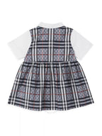Burberry Burberry Girls Mini Mitsie Check Panel Polo Dress Size 12M