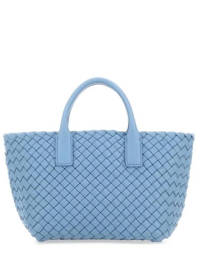 Bottega Veneta Kabat Mini Tote Bag Blue