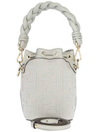 Fendi Mon Tresor Mini FF Canvas Bucket Bag Green