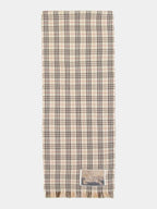 Burberry Mw Revers Tiny Check Scarf - Burberry - Wool - Neutral