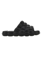 Fendi Logo Cloud Rubber Slippers Black