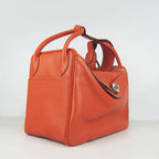 Hermes Lindy 34cm handbag 6208 orange Silver