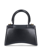 Balenciaga Hourglass XS Glossy Calfskin Tote Bag Black