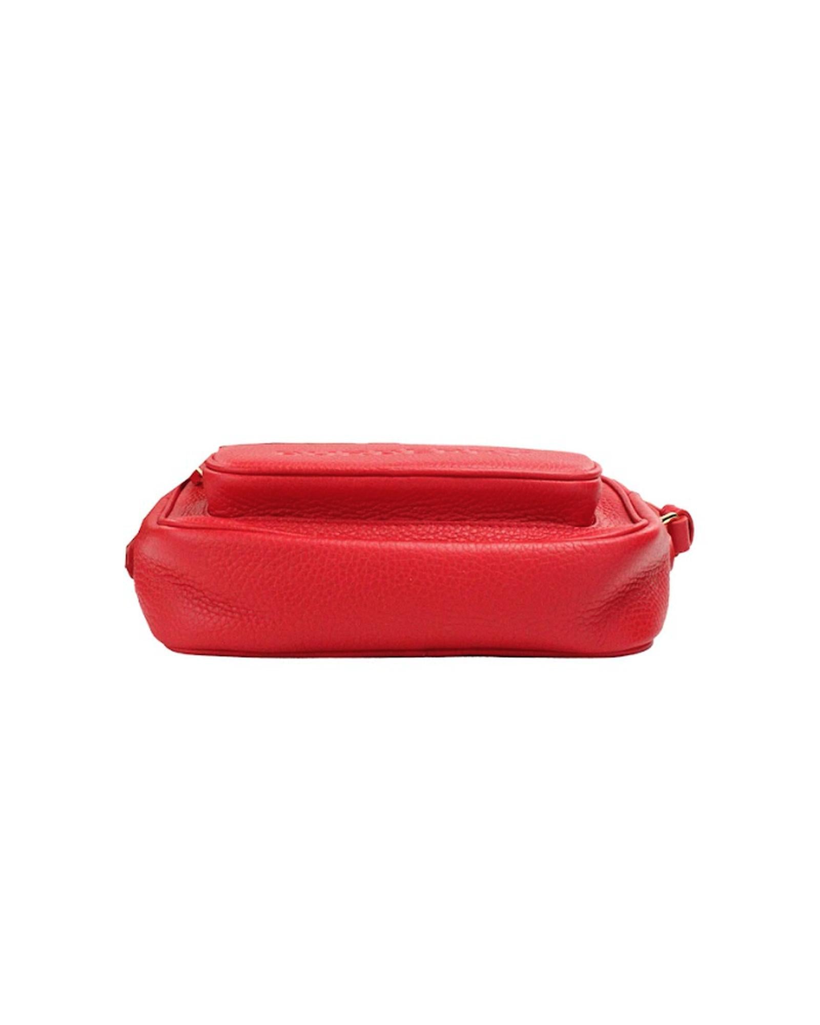 Burberry  Lola Small Leather Crossbody Bag - Red