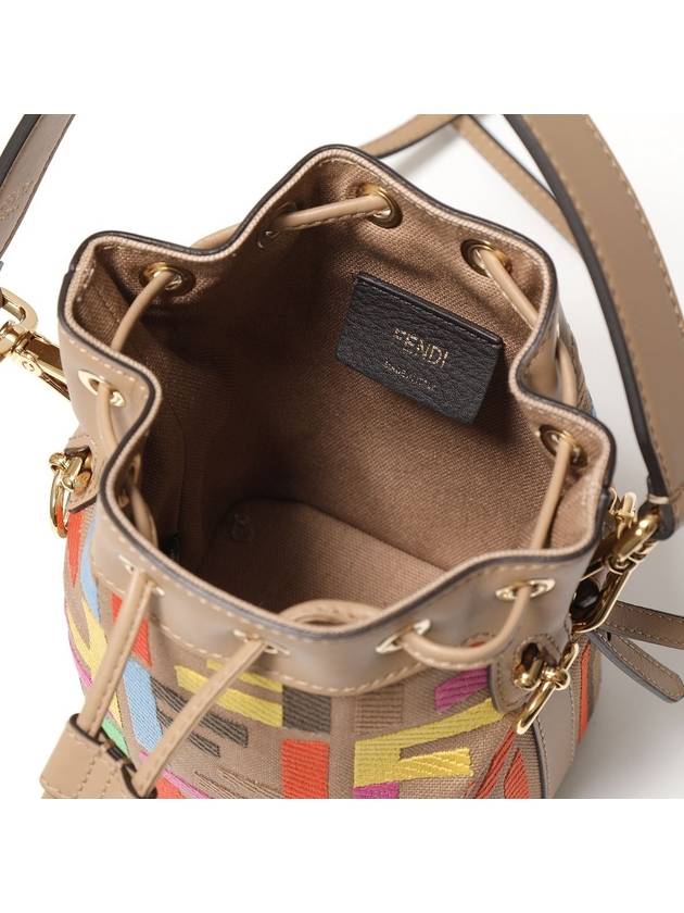 Fendi Mon Tresor Logo Small Bucket Bag