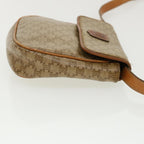 CELINE Macadam Canvas Shoulder Bag PVC Leather Beige  35355