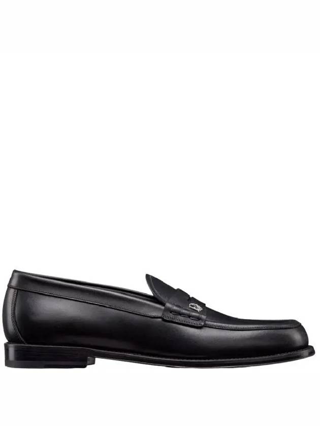 Granville Oblique Leather Loafer Black Dior