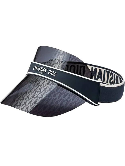 Logo Club V1U Oblique Visor Hat Blue Dior
