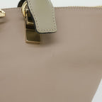 Chloe Bailey Hand Bag Leather 2way Beige Pink 35664