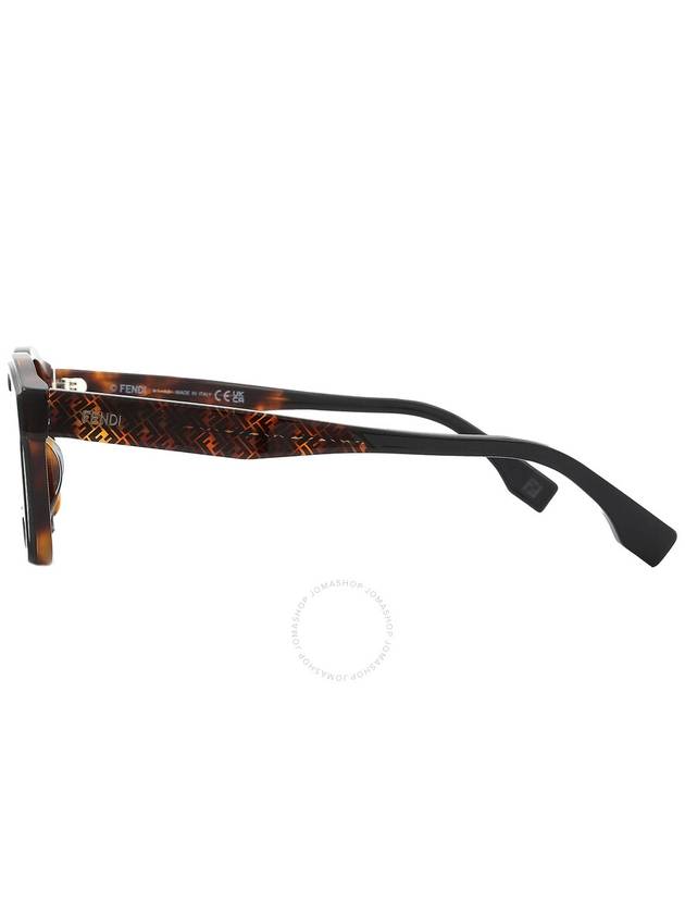 Fendi Fendi Grey Square Men's Sunglasses FE40077I 01A 51