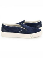 B101 Suede Smooth Calfskin Slip On Sneakers Navy Dior