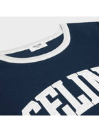 CELINE Paris 70s Round Neck Short Sleeve T-shirt Blue