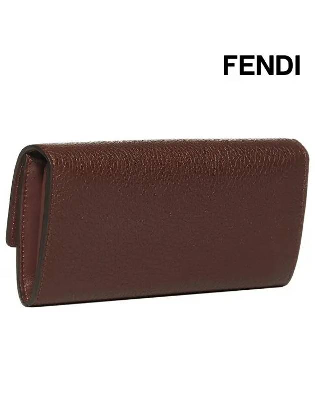 Fendi Baguette Chain Long Wallet Brown