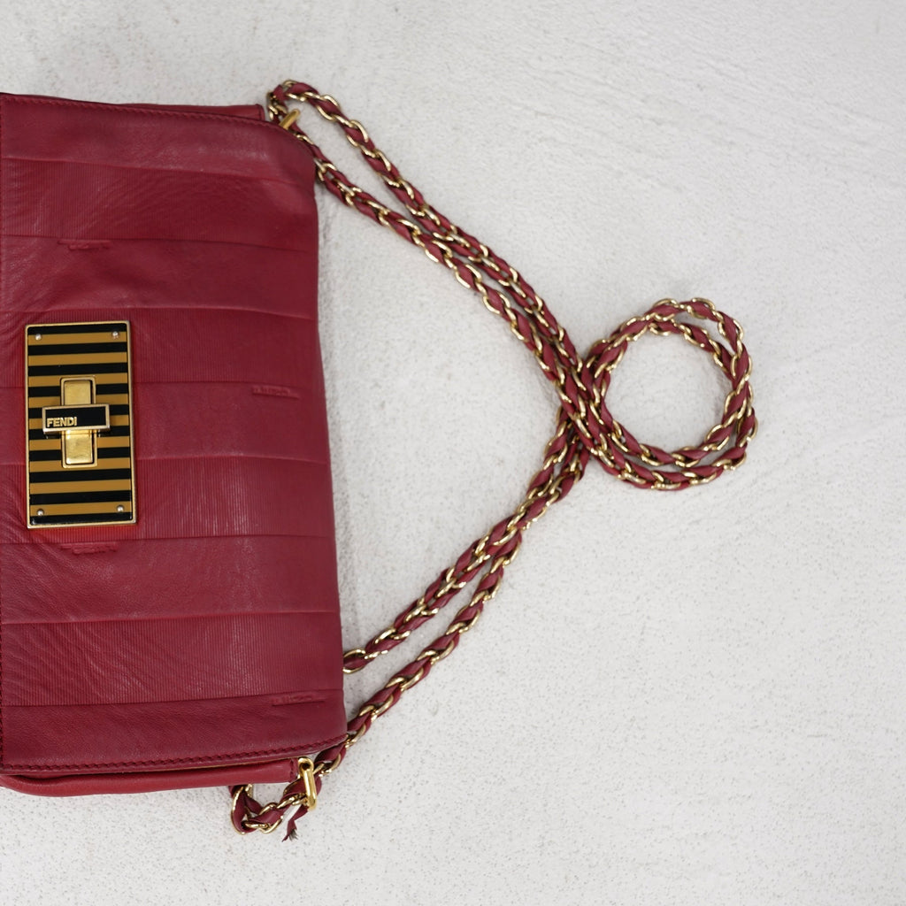 Fendi Leather Clia Crossbody Bag - '10s