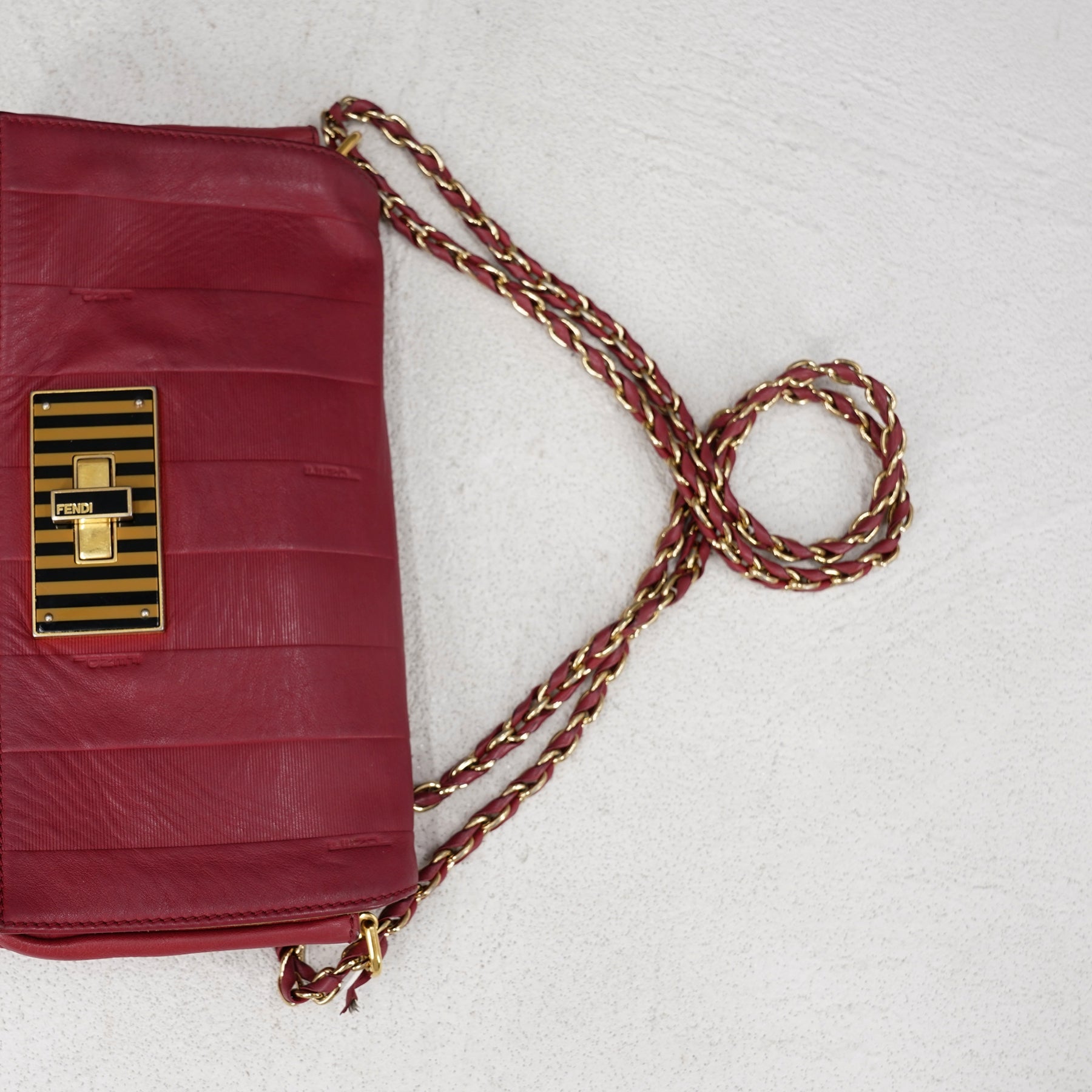 Fendi Leather Clia Crossbody Bag - '10s