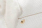 Fendi Cream Python Large Peekaboo Top Handle Bag