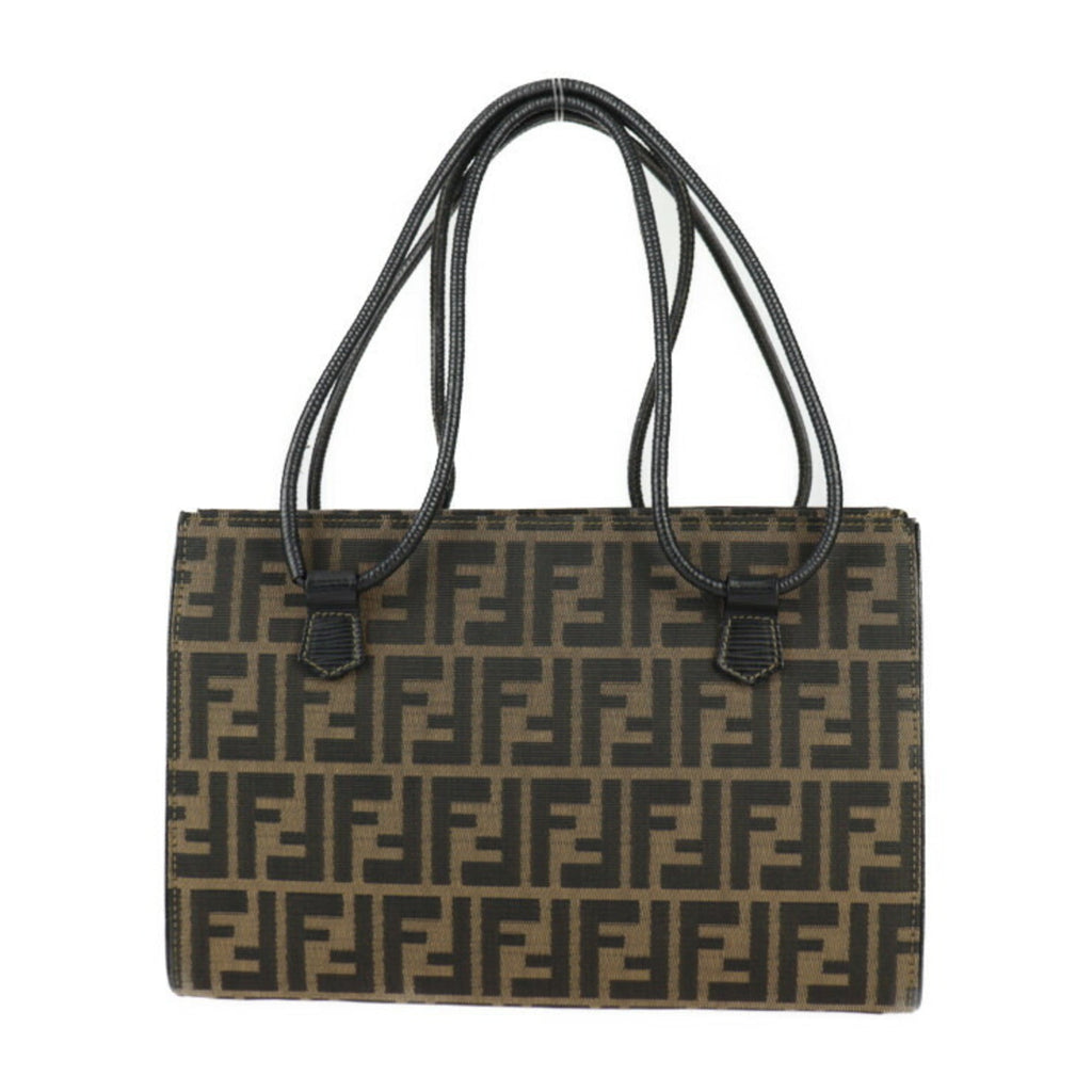 Fendi   Canvas Leather Handbag Shoulder Bag Tote Bag ()