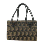 Fendi   Canvas Leather Handbag Shoulder Bag Tote Bag ()
