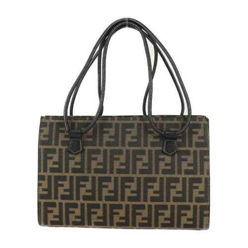 Fendi   Canvas Leather Handbag Shoulder Bag Tote Bag ()