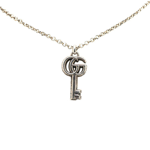 Gucci Double G Key Necklace Silver