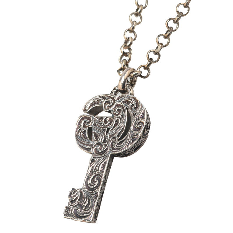 Gucci Double G Key Necklace Silver