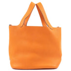 HERMES Taurillon Clemence Picotin MM Hand Bag H Stamped Orange