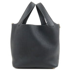 HERMES Taurillon Clemence Picotin Lock PM Hand Bag Black