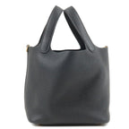 HERMES Taurillon Clemence Picotin Lock PM Hand Bag Black