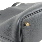 HERMES Taurillon Clemence Picotin Lock PM Hand Bag Black