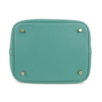 HERMES Taurillon Clemence Picotin Lock MM Hand Bag Vert Verone