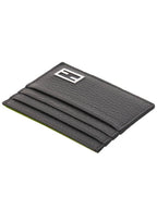 Fendi Baguette Leather Card Wallet Grey