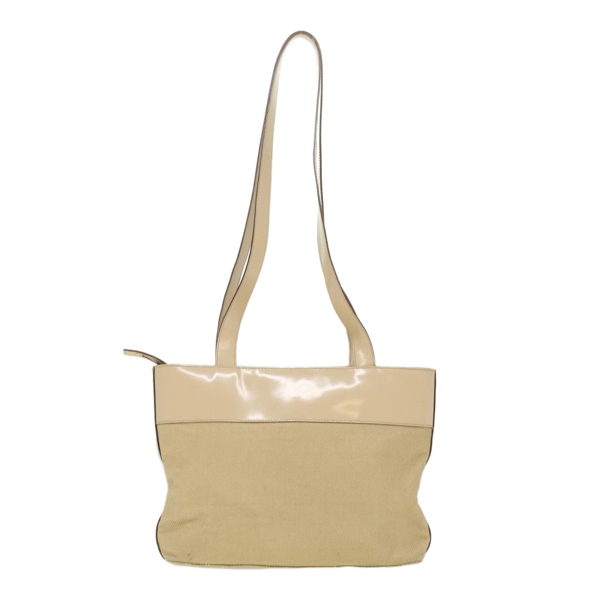 CELINE Shoulder Bag Enamel nylon Beige  36352