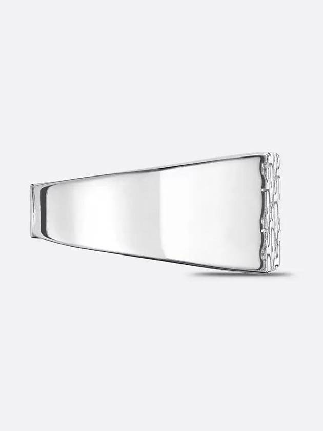 Oblique Signet Ring Silver Dior
