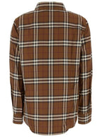 Burberry Vintage Check Cotton Shirts Dark Birch Brown
