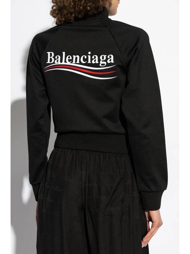 Balenciaga Balenciaga Sweatshirt With Stand-up Collar, Women's, Black