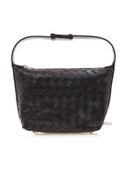 Bottega Veneta Intrecciato Small Leather Shoulder Bag Brown