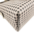 FENDI By The Way Leather 2Way Bag Checkered Black Ivory 8BL124