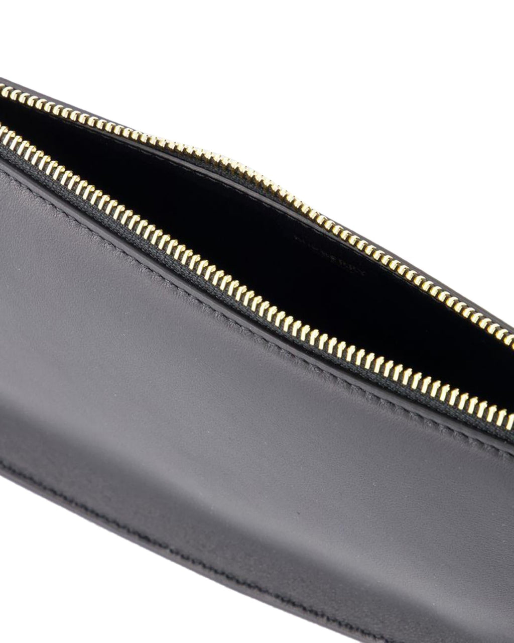 Burberry Curved Leather Shoulder Bag with Bell Detail Women Black