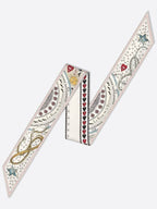 La Rue De La Fortune Taro Micha Silk Twill Muffler White Dior