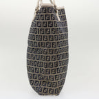 FENDI Zucchino Canvas Hand Bag Navy 2384-8BH006-028  36667