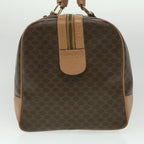 CELINE Macadam Canvas Boston Bag PVC Leather Brown  36671