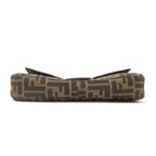 FENDI Mamma Baguette Zucca  Canvas Leather Shoulder Bag 26424