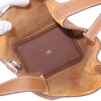 HERMES Picotin Lock PM Taurillon Clemence Hand Bag Gold