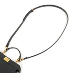 FENDI Peekaboo IseeU Leather 2WAY Hand Shoulder Bag Black 8BN335