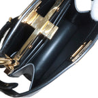 FENDI Peekaboo IseeU Leather 2WAY Hand Shoulder Bag Black 8BN335