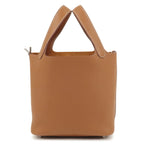 HERMES Picotin Lock PM Taurillon Clemence Hand Bag Gold