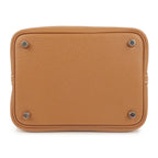 HERMES Picotin Lock PM Taurillon Clemence Hand Bag Gold