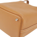 HERMES Picotin Lock PM Taurillon Clemence Hand Bag Gold