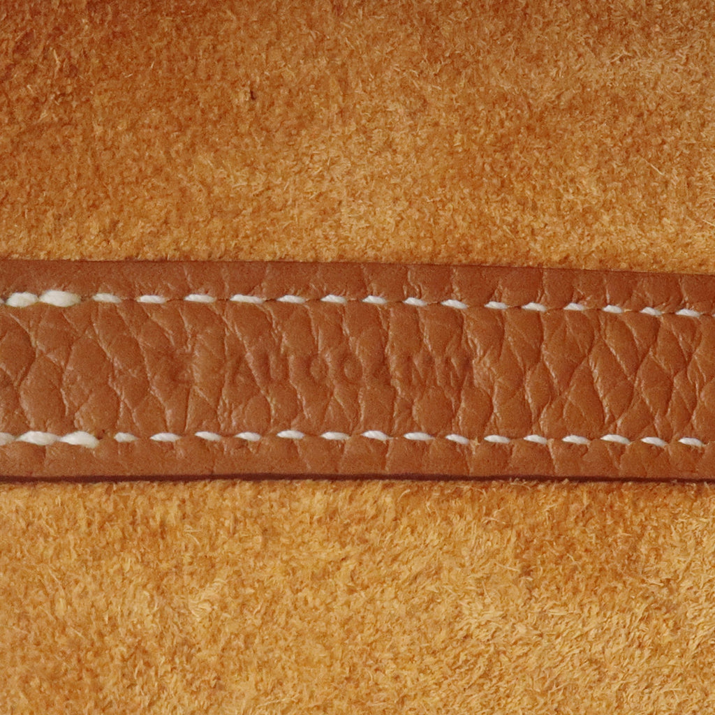 HERMES Picotin Lock PM Taurillon Clemence Hand Bag Gold