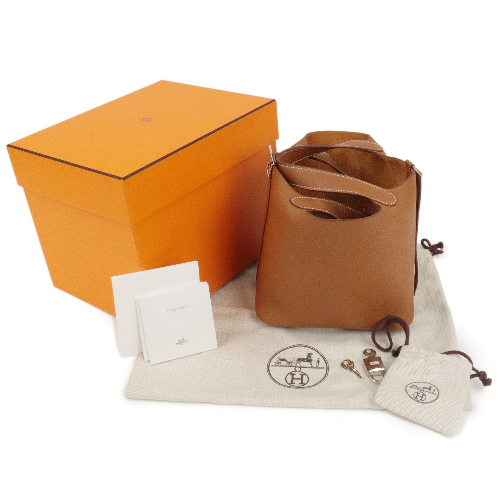 HERMES Picotin Lock PM Taurillon Clemence Hand Bag Gold